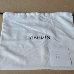 Brahmin White Dust Bag 14.75 X 12.5
